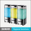 Wall Mount Soap Dispenser with Three Transparent Tank (V-8103)